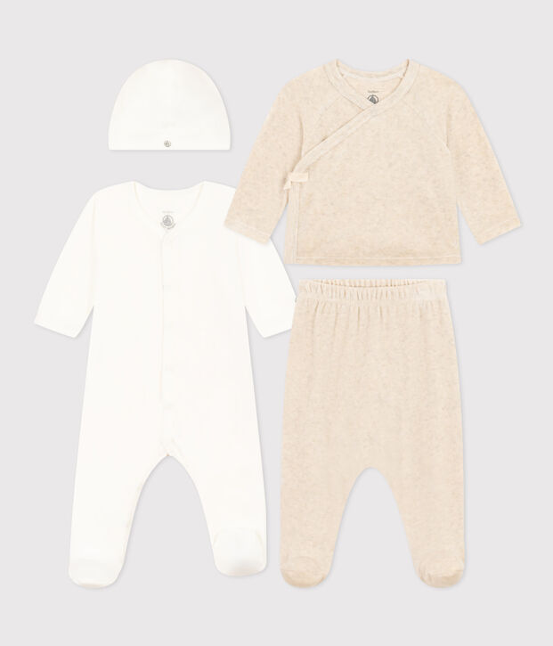 4-teiliges Baby-Set aus Baumwolle vielfarbig