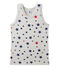 Bedrucktes Jungen-Unterhemd aus Stretch-Jersey grau BELUGA/weiss MULTICO