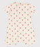 Bedruckter Baby-Overall aus Baumwollgaze weiss AVALANCHE/ MULTICO