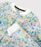 Kinder College-Jacke aus Jersey für Mädchen grau POUSSIERE/weiss MULTICO