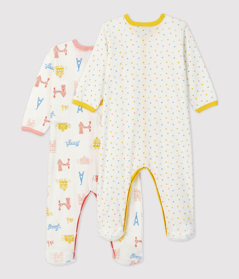 2er-Set Strampler aus Baumwolle mit Paris- und Sternenmotiv variante 1