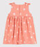 Ärmelloses Baby-Kleid aus Jersey mit Sonnenmuster orange ABRICOT/ MARSHMALLOW