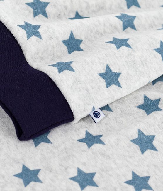 Kinder-Pyjama aus Nicki mit Sternmotiv BELUGA/ ADRIATIC