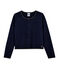 Strick-Cardigan für Mädchen blau SMOKING