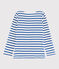 Gestreiftes T-Shirt f&uuml;r M&auml;dchen und Jungen weiss/blau