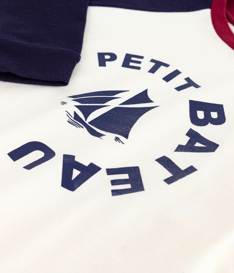 Lang&auml;rmeliges Kinder-T-Shirt aus Baumwolle im Colorblock blau/blau