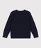 Kinderpullover aus Wolle und Baumwolle für Jungen blau SMOKING