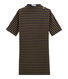 gestreiftes damenkurzarmkleid aus schwerem jersey