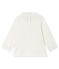 Langärmelige einfarbige Baby-Bluse für Mädchen weiss MARSHMALLOW CN