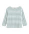 Streifenshirt Damen weiss/gr&uuml;n
