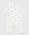 Langer Baby-Overall aus Bio-Doppeljersey mit print weiss MARSHMALLOW/ PAPAYE