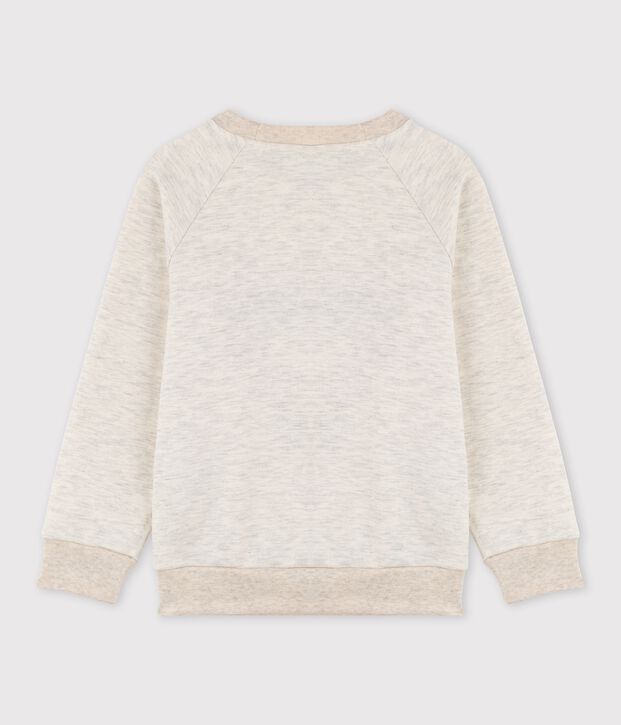 Sweatshirt aus besticktem Molton f&uuml;r M&auml;dchen und Jungen MONTELIMAR CHINE