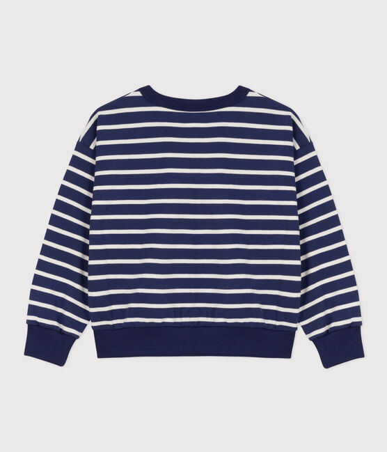 Kinder-Sweatshirt aus Molton für Mädchen und Jungen CHALOUPE/ MARSHMALLOW