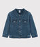 Kinder-Jeansjacke aus Bio-Baumwolle für Mädchen / Jungen blau DENIM BLEU DELAVE