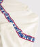 Sweatshirt aus leichtem Molton Damen weiss MARSHMALLOW
