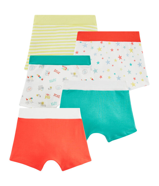 Set mit 5 Boxershorts f&uuml;r kleine Jungen vielfarbig
