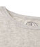 Meliertes Damen-Maxishirt aus extrafeinem, gedoppeltem Jersey grau BELUGA CHINE