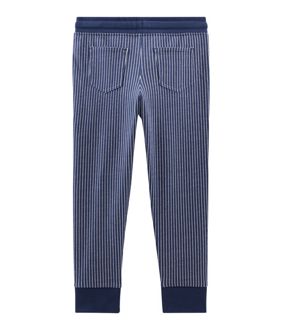 Strickhose für Jungen blau SMOKING/weiss MARSHMALLOW