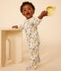 Baby-Strampler mit Blumenmuster aus Baumwolle