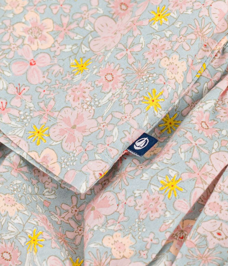 Kurz&auml;rmeliges Babykleid aus Baumwolle und dazu passender Bloomer mit Blumenmuster SPRAY/ MULTICO