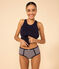 Höschen High Waist aus Baumwolle mit Herzmotiv und Streifen im 2er-Set für Damen Variante 1 PACK