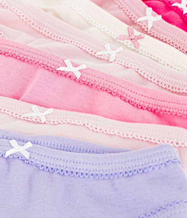 Set Kinder-Slips aus einfarbiger Baumwolle vielfarbig