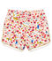 Gemusterte baby-shorts mädchen weiss MARSHMALLOW/weiss MULTICO