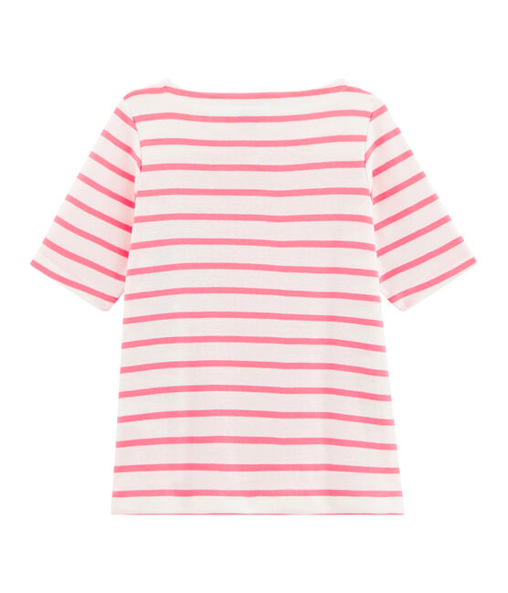 Kinder-T-Shirt für Mädchen weiss MARSHMALLOW/rosa CUPCAKE