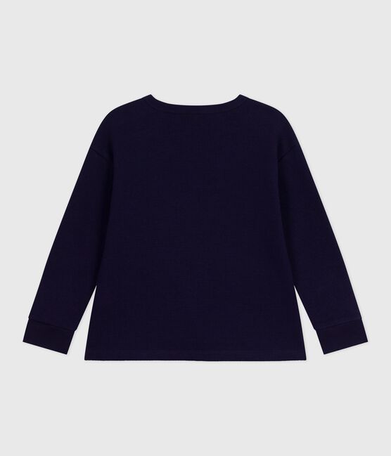 Langärmeliges Kinder-T-Shirt aus einfarbiger Baumwolle SOIR