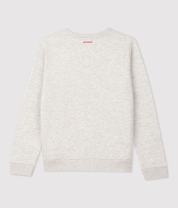 Kinder-Sweatshirt aus Molton f&uuml;r M&auml;dchen / Jungen BELUGA CHINE