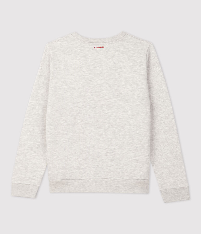 Kinder-Sweatshirt aus Molton f&uuml;r M&auml;dchen / Jungen grau