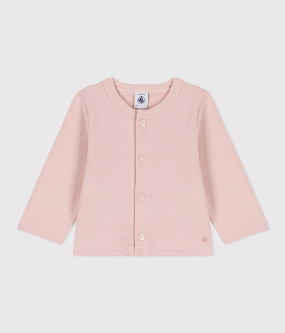Baby-Cardigan aus Molton rosa SALINE