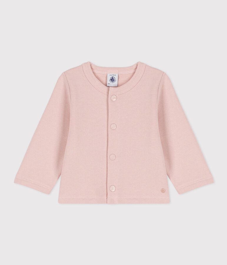 Baby-Cardigan aus Molton rosa