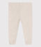Baby-Leggings aus einfarbiger Baumwolle beige MONTELIMAR CHINE