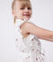 Ärmelloses Kinder-Kleid aus Baumwolle mit Herz-Motiv weiss AVALANCHE/ MULTICO