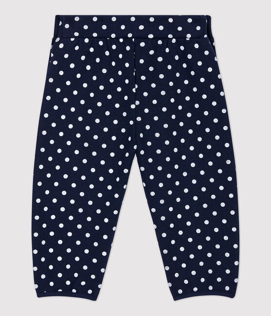 Baby-Hose aus Molton. blau SMOKING/weiss MARSHMALLOW