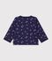 Baby-Cardigan aus Baumwolle mit Blumenmuster blau/vielfarbig