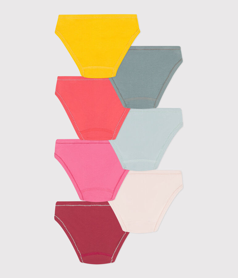 7er-Set Kinder-Slips aus einfarbiger Baumwolle variante 1