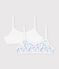 Lot de 2 brassi&egrave;res en coton vielfarbig