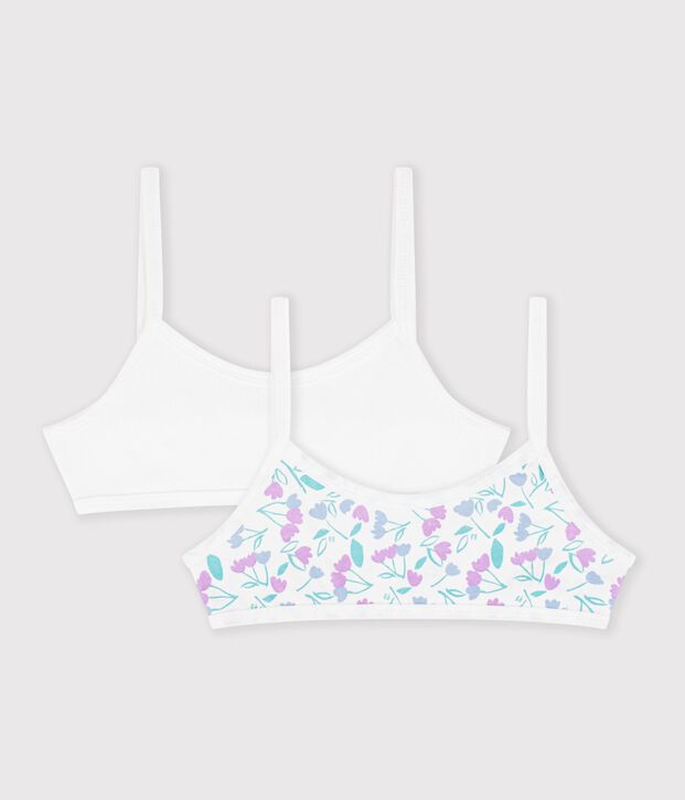Lot de 2 brassi&egrave;res en coton vielfarbig