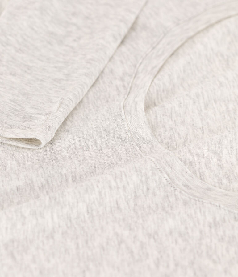 K&ouml;rpernahes Damen-T-Shirt aus leichter Baumwolle grau