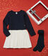 Geschenkset: Kleid mit Herzmotiv und Strumpfhose für Mädchen