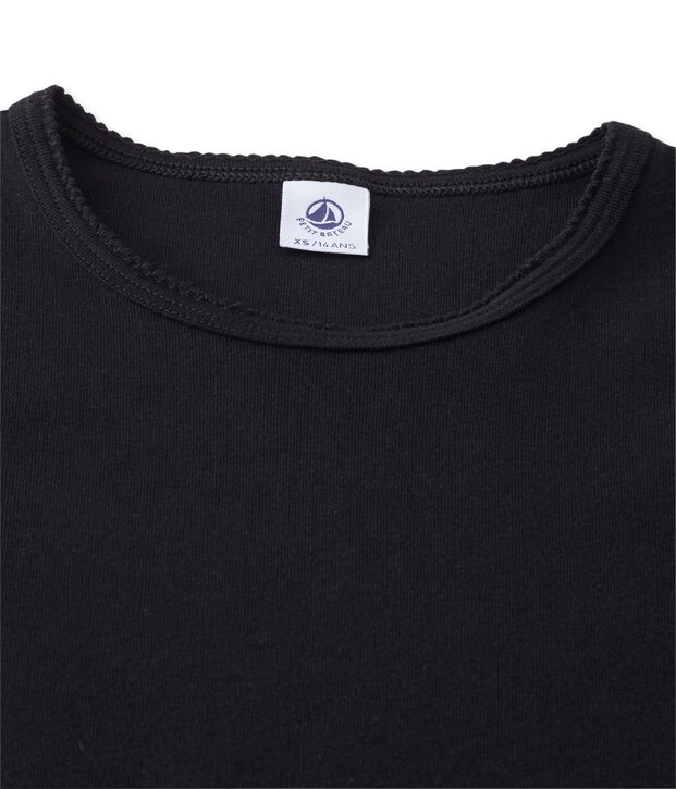 Einfarbiges kurzarm-t-shirt damen schwarz