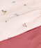 2-teiliges Newborn-Set aus Baumwolle mit Rüschenbluse rosa FLEUR/weiss MULTICO