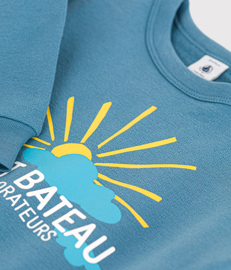 Baby-Sweatshirt aus leichtem Molton blau