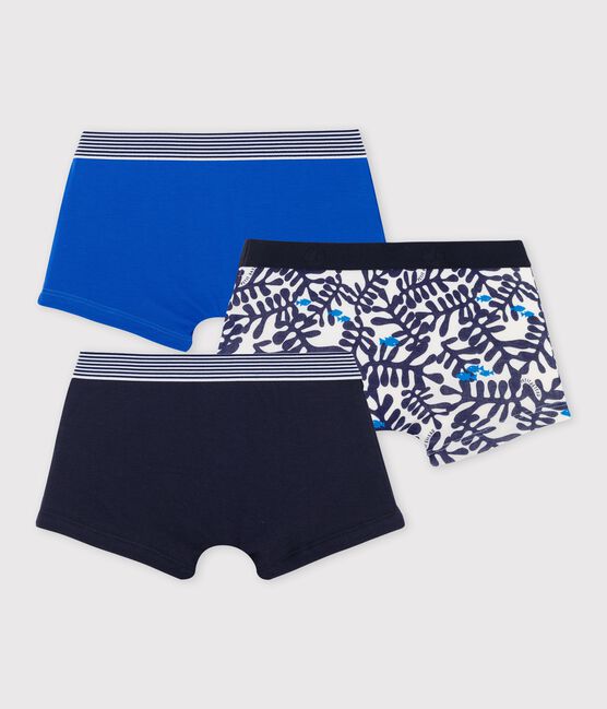 3er-Set blaue Boxershorts aus Baumwolle für Jungen variante 1
