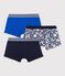 3er-Set blaue Boxershorts aus Baumwolle für Jungen variante 1