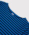 Baumwoll-T-Shirt mit Marinestreifen Damen blau SMOKING/ RUISSEAU
