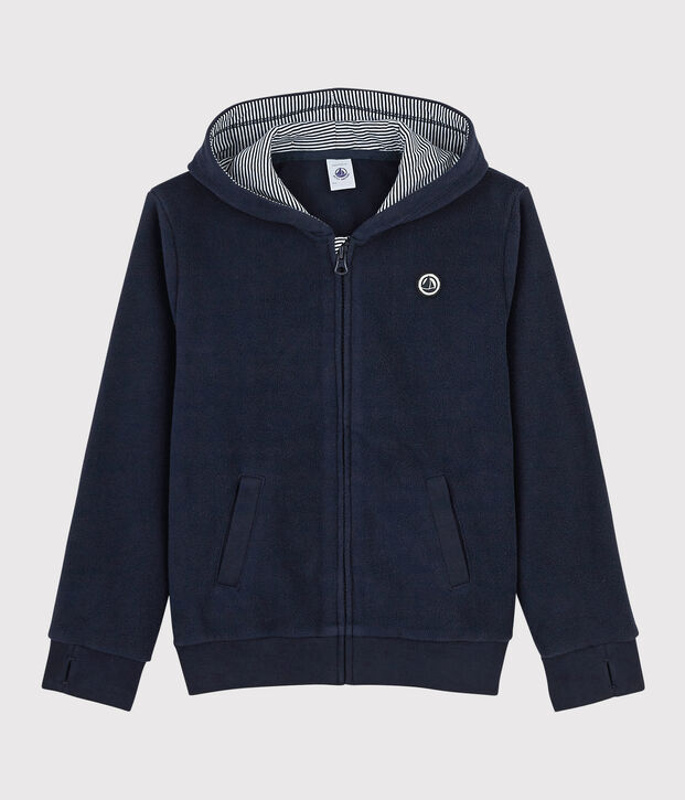 Kinder-Fleecejacke mit Kapuze f&uuml;r M&auml;dchen / Jungen SMOKING