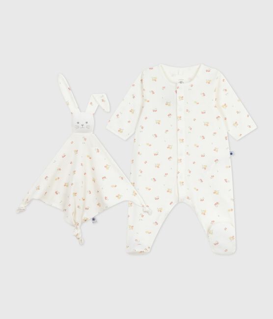Newborn-Geschenkset aus Baumwolle mit Blumenmotiv variante 1